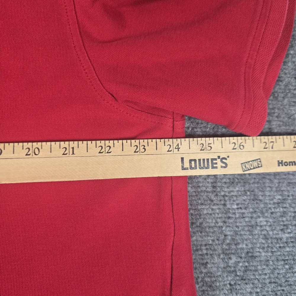 IZOD Polo Shirt Men's 2XL Red‎ Collared Short Sleeve Slim Fit Athletic Casual - Picture 5 of 12